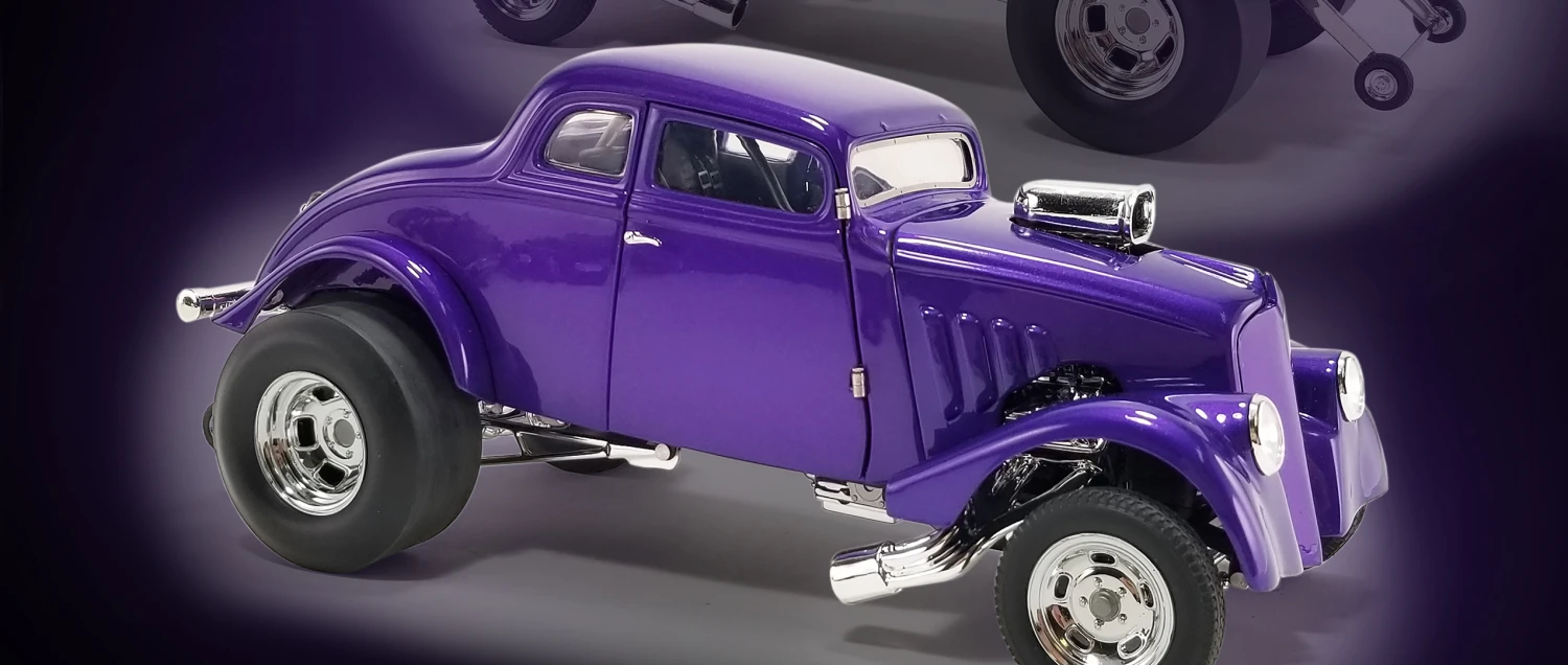 1933 Gasser In Plum Crazy Purple LE 300 In 1:18 Scale - Image 3