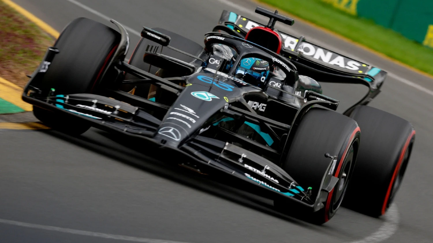 2023 Mercedes-AMG Petronas F1 Team F1 W14 E Performance George Russell 3RD Spain GP In 1:18 Scale