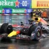 2022 RED BULL RACING RB18 SERGIO PEREZ MONACO GP With Rain Tires In 1:18 Scale