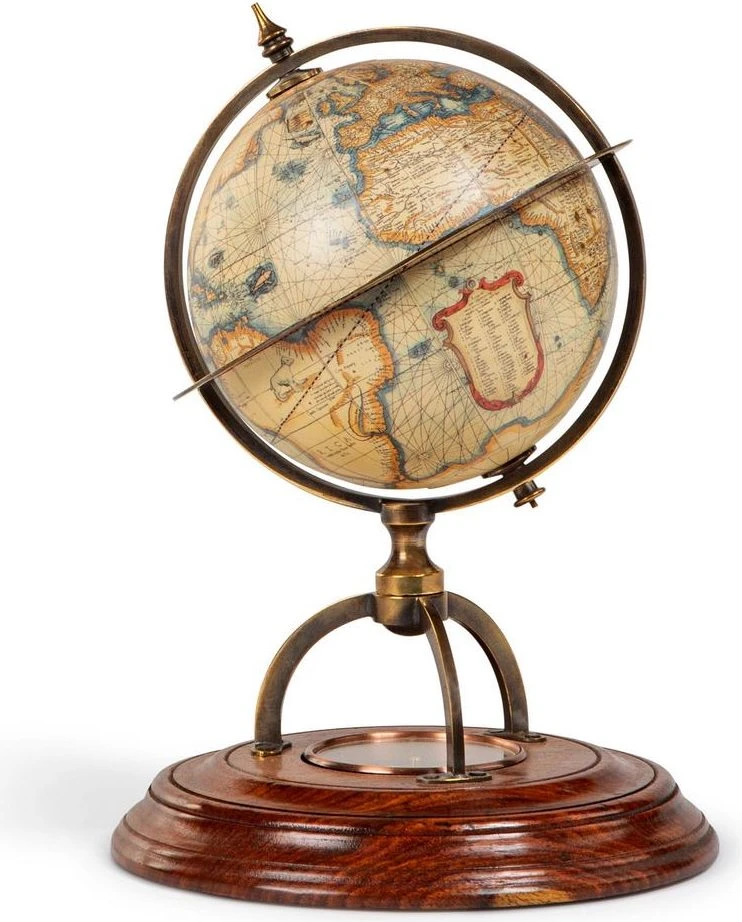 Terrestrial Globe With Compass By Authentic Models