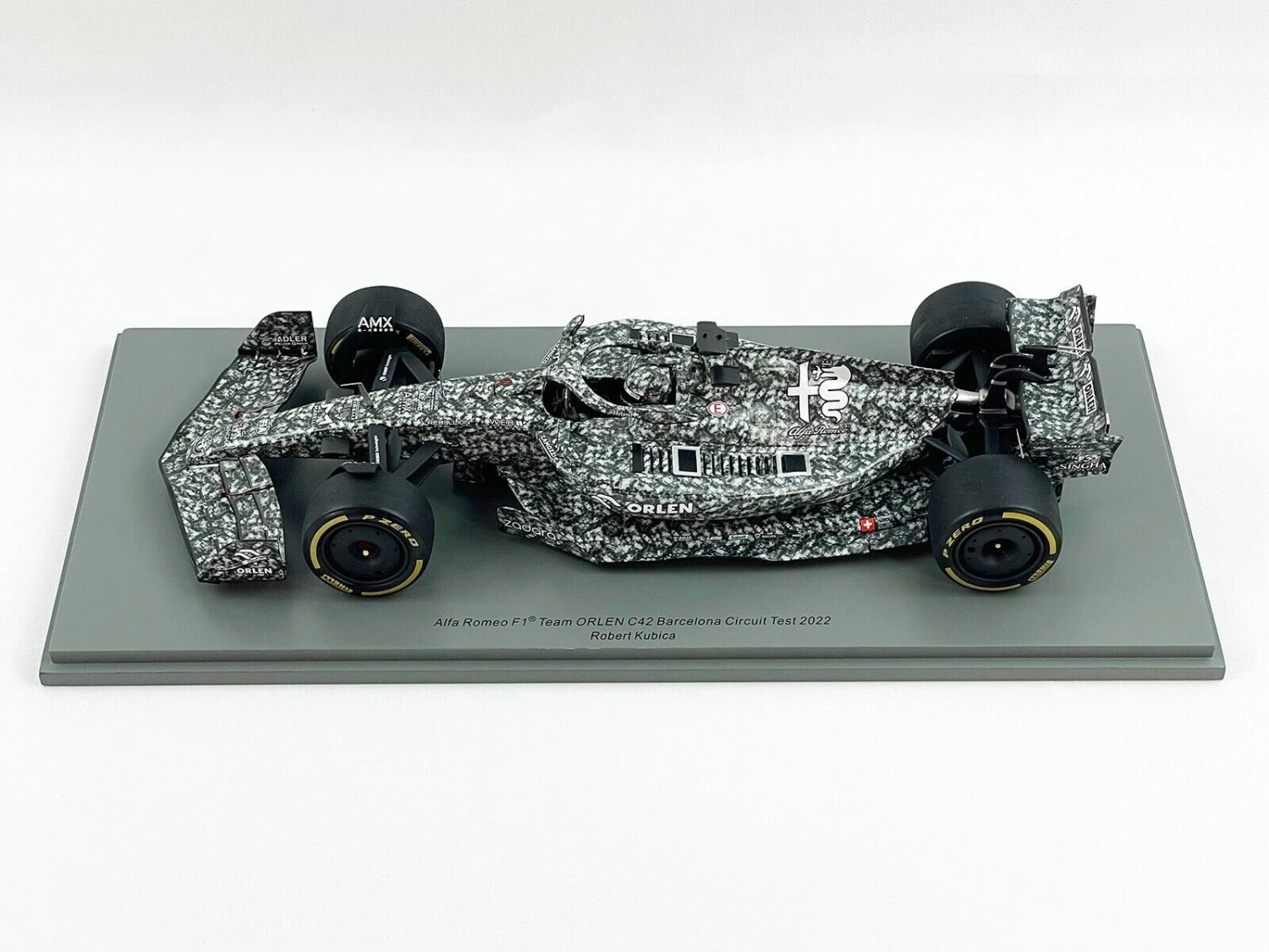Alfa Romeo #88 Barcelona Circuit Test 2022 Robert Kubicain 1:18 Scale By Spark - Image 2