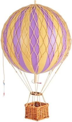 Travels Light, Lavender Air Balloon By Authentic Models