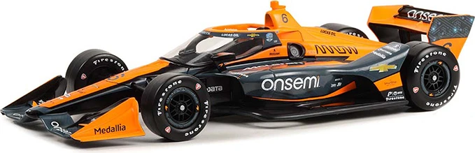 2023 NTT IndyCar Series - #6 Felix Rosenqvist / Arrow McLaren, Onsemi (Road Course Configuration) In 1:18 Scale