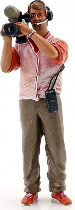 Cameraman With 1970 Video Camera And Headphones In 1:18 Scale By Le Mans Miniatures