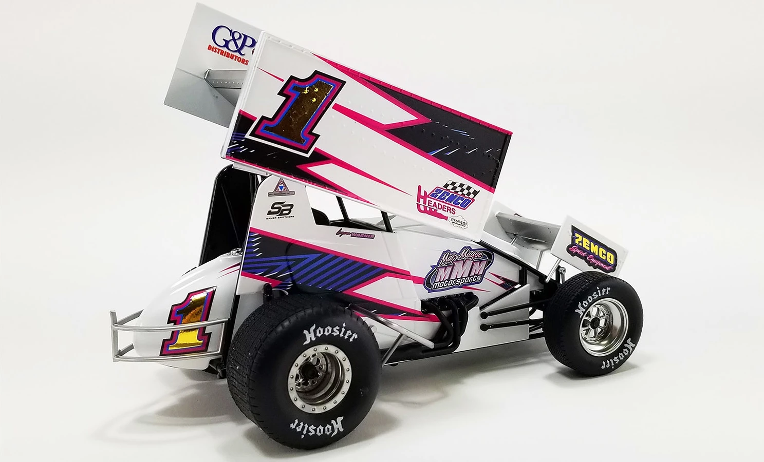 2022 #1 ZEMCO SPRINT CAR LOGAN WAGNER In 1:18 Scale By Acme - Image 2
