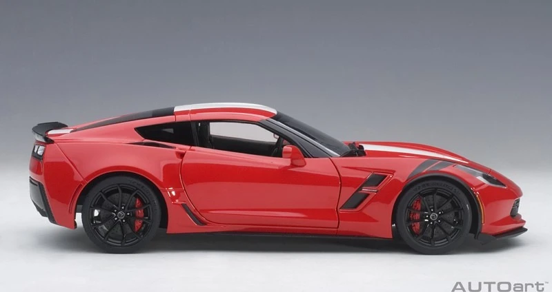 2017 Corvette C7 Grand Sport In Red Model In 1:18 Scale - Image 3