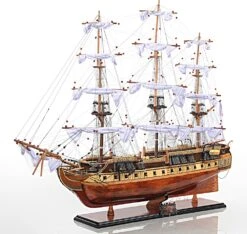USS Constitution Copper Bottom Large Ship By Old Modern Handicrafts