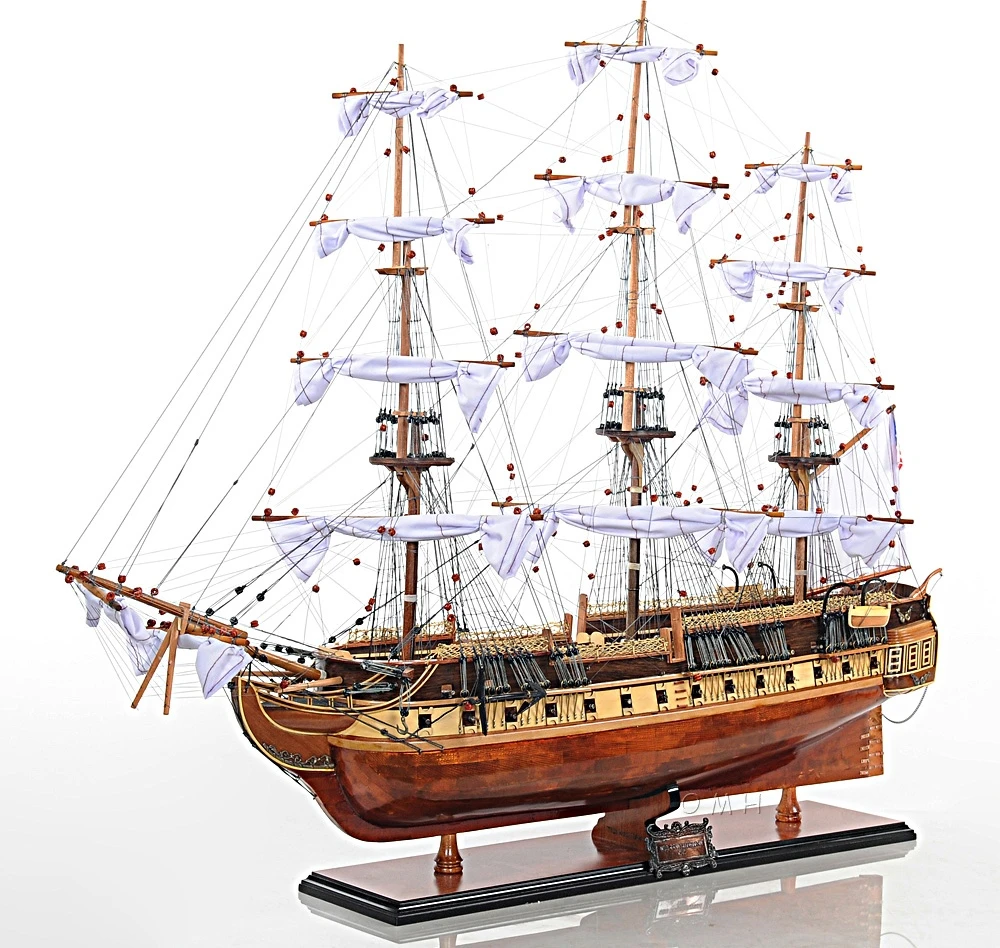 USS Constitution Copper Bottom Large Ship By Old Modern Handicrafts
