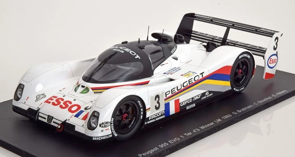 1993 Peugeot 905 No.3 Winner Le Mans E. Helary, In 1:18 Scale By Spark - Image 2