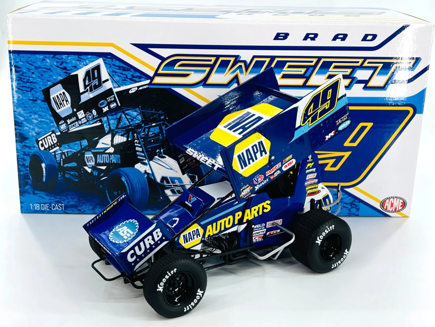 2021 #49 Napa Sprint Car Brad Sweet In 1:18 Scale By Acme - Image 2