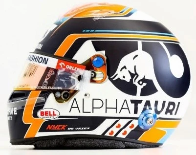 Nyck De Vries AlphaTauri 2023 Helmet In 1/5 Scale