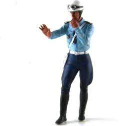 Motorcycle Gaendarmes (Police Officer) Late 70's 24hr LeMans (hand Out Signaling) In 1:18 Scale By Minichamps