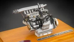 Mercedes-Benz 300 SLR Engine In A Showcase Diecast Model By CMC In 1:18 Scale
