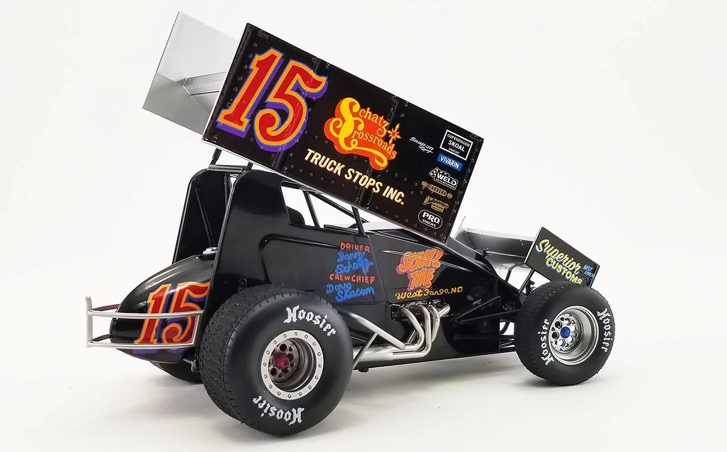 #15 SCHATZ FAMILY SPRINT CAR DONNY SCHATZ In 1:18 Scale By Acme - Image 3