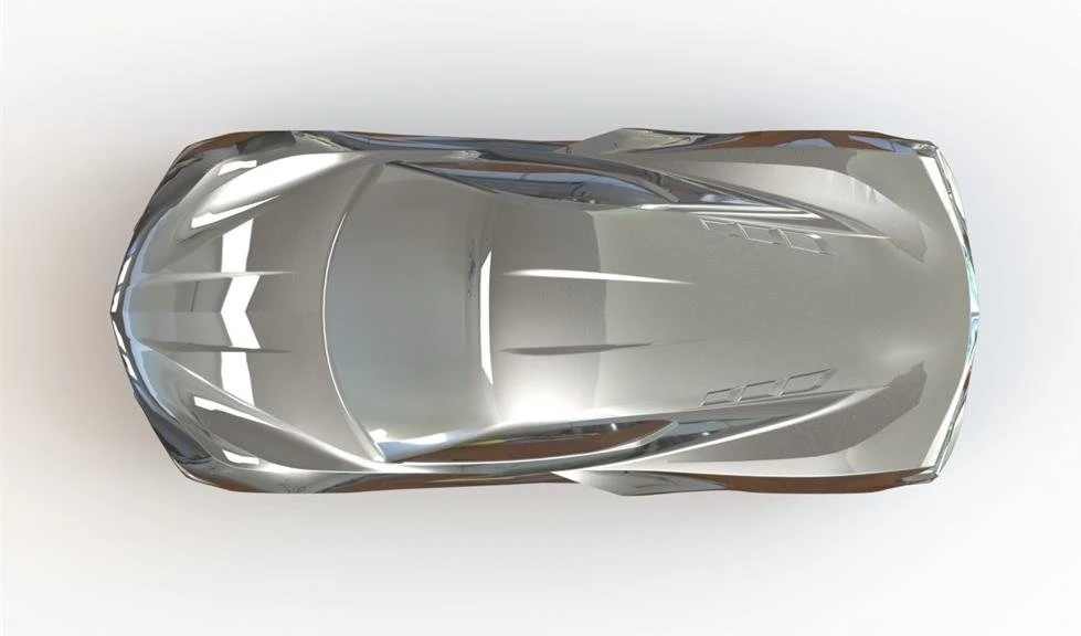 2020 Corvette C8 Sculpture By Amalgam - Image 3