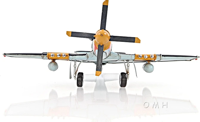 1943 Grey Mustang P51 1:40 Scale By Old Modern Handicrafts - Image 3