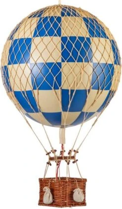 Royal Aero, Check Blue Air Balloon By Authentic Models