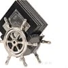 Alum/ Wood Coaster On Ship Wheel By Old Modern Handicrafts