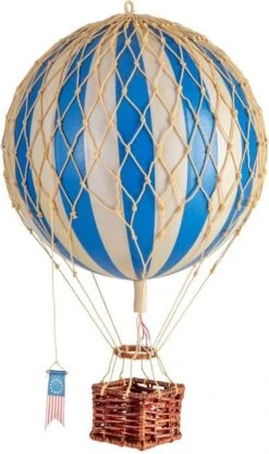 Travels Light, Blue Air Balloon By Authentic Models