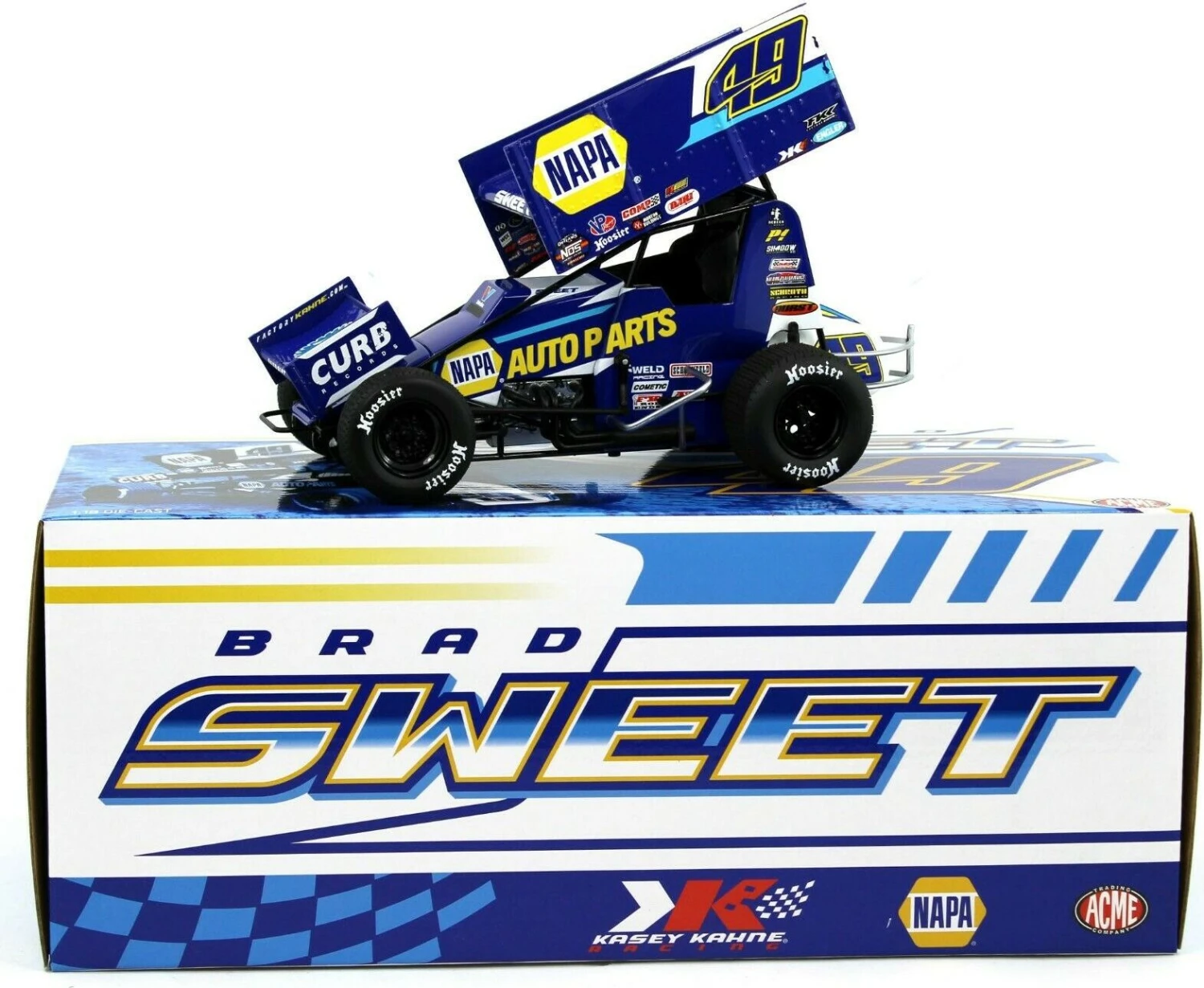 2021 #49 Napa Sprint Car Brad Sweet In 1:18 Scale By Acme - Image 4
