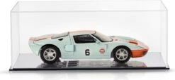 Model Car Display With Black Base And Lucite Cover In 1:12 Scale