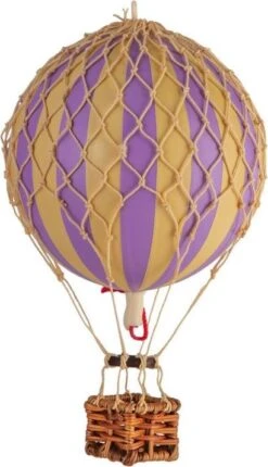 Floating The Skies, Lavender Air Balloon By Authentic Models