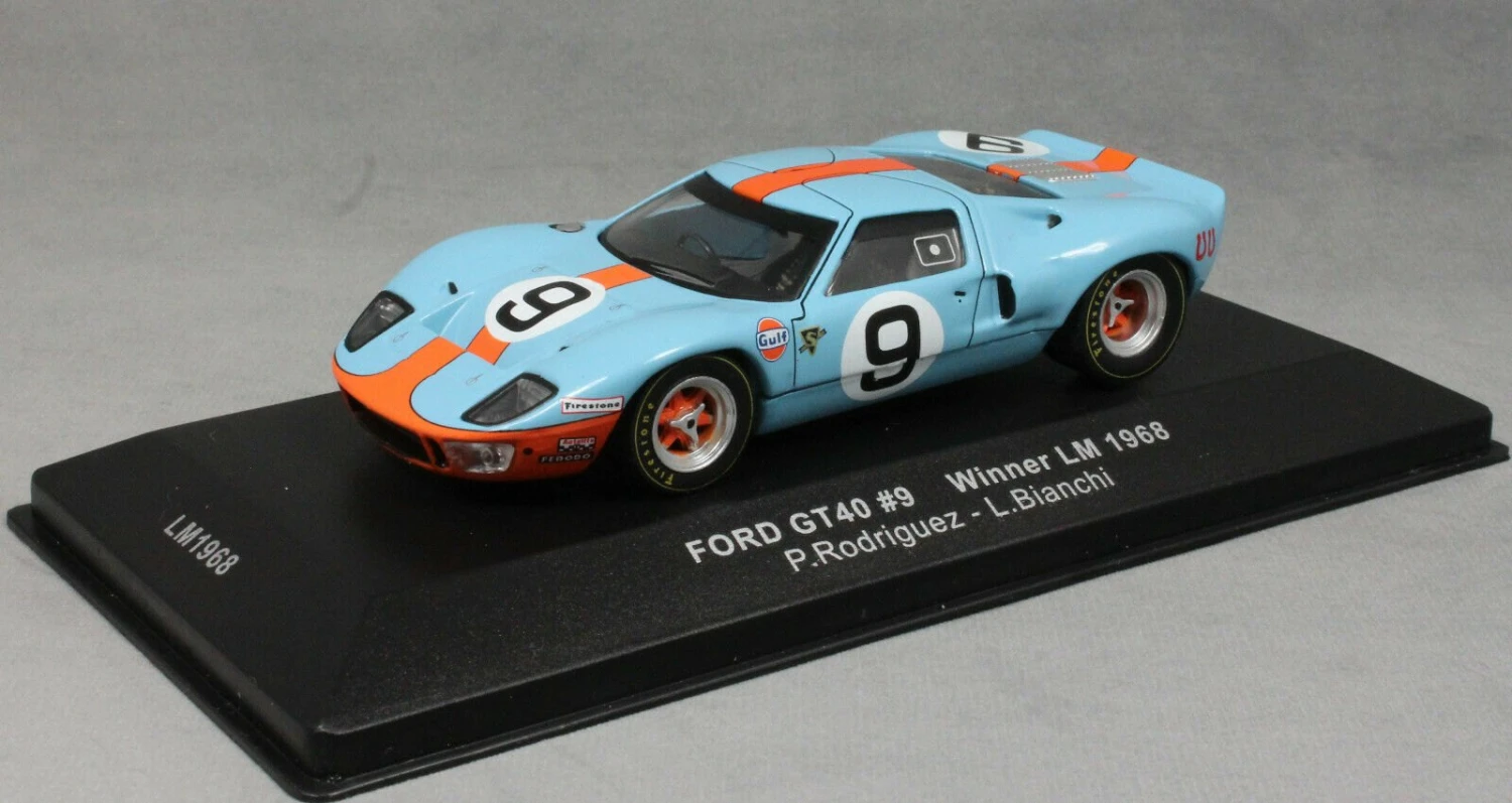 FORD GT 40 GULF WINNER LE MANS 1968 In 1:43 Scale By IXO