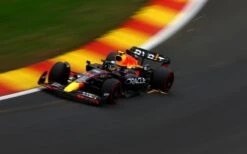 2022 RED BULL RACING RB18 SERGIO PEREZ 2ND BELGIAN GP In 1:18 Scale