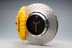 RACING BRAKE DISC CLOCK Yellow By AUTOart