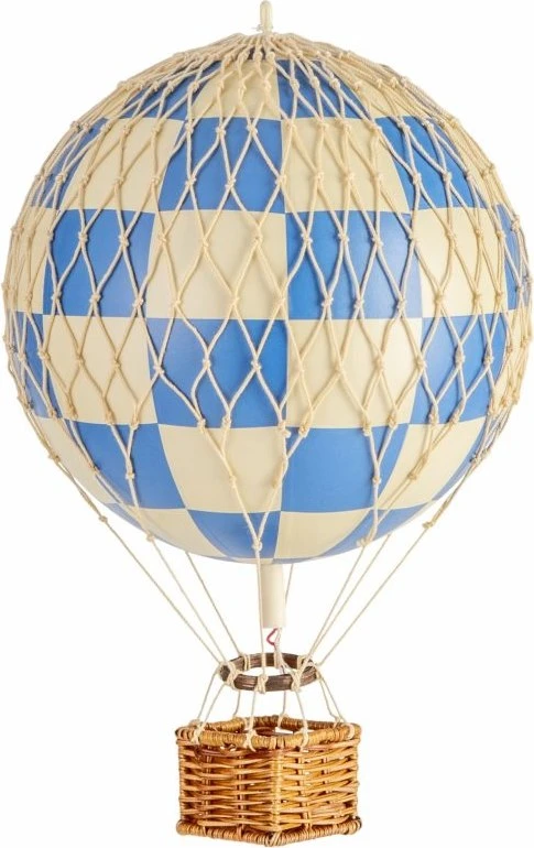 Travels Light, Check Blue Air Balloon By Authentic Models - Image 4