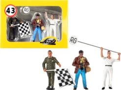 Box Set Of 3 Robert (Photographer), Leon Swen (Race Director) & Manfred (Mechanic) By Le Mans Miniatures