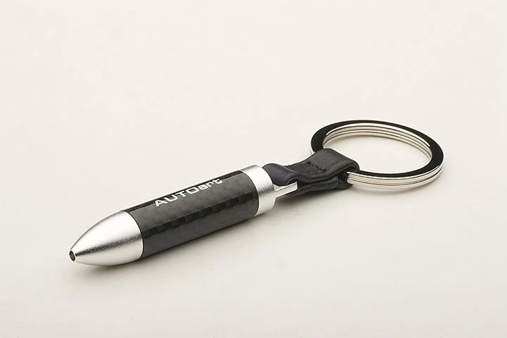 RETRACTABLE CARBON FIBER BALL PEN KEYCHAIN By AUTOart