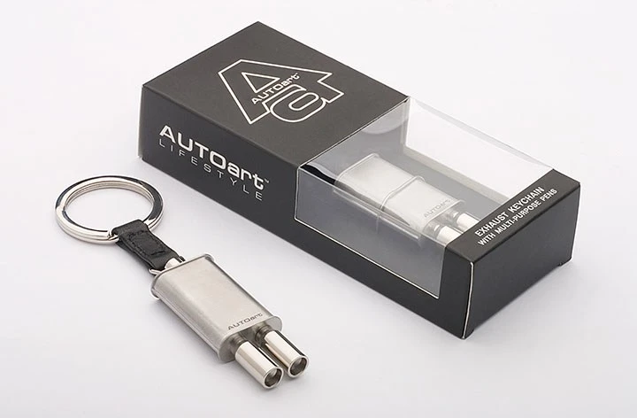 EXHAUST KEYCHAIN WITH MULTI-PURPOSE PENS By AUTOart