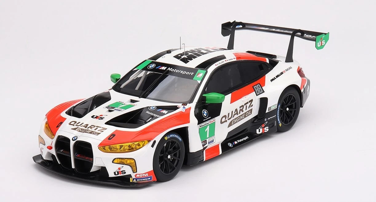 BMW M4 GT3 #1 Paul Miller Racing IMSA 2023 Sebring 12 Hrs GTD Winner In 1:18 Scale