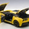 2016 Corvette C7.R Edtion Z06 In Yellow Model In 1:18 Scale By AUTOart