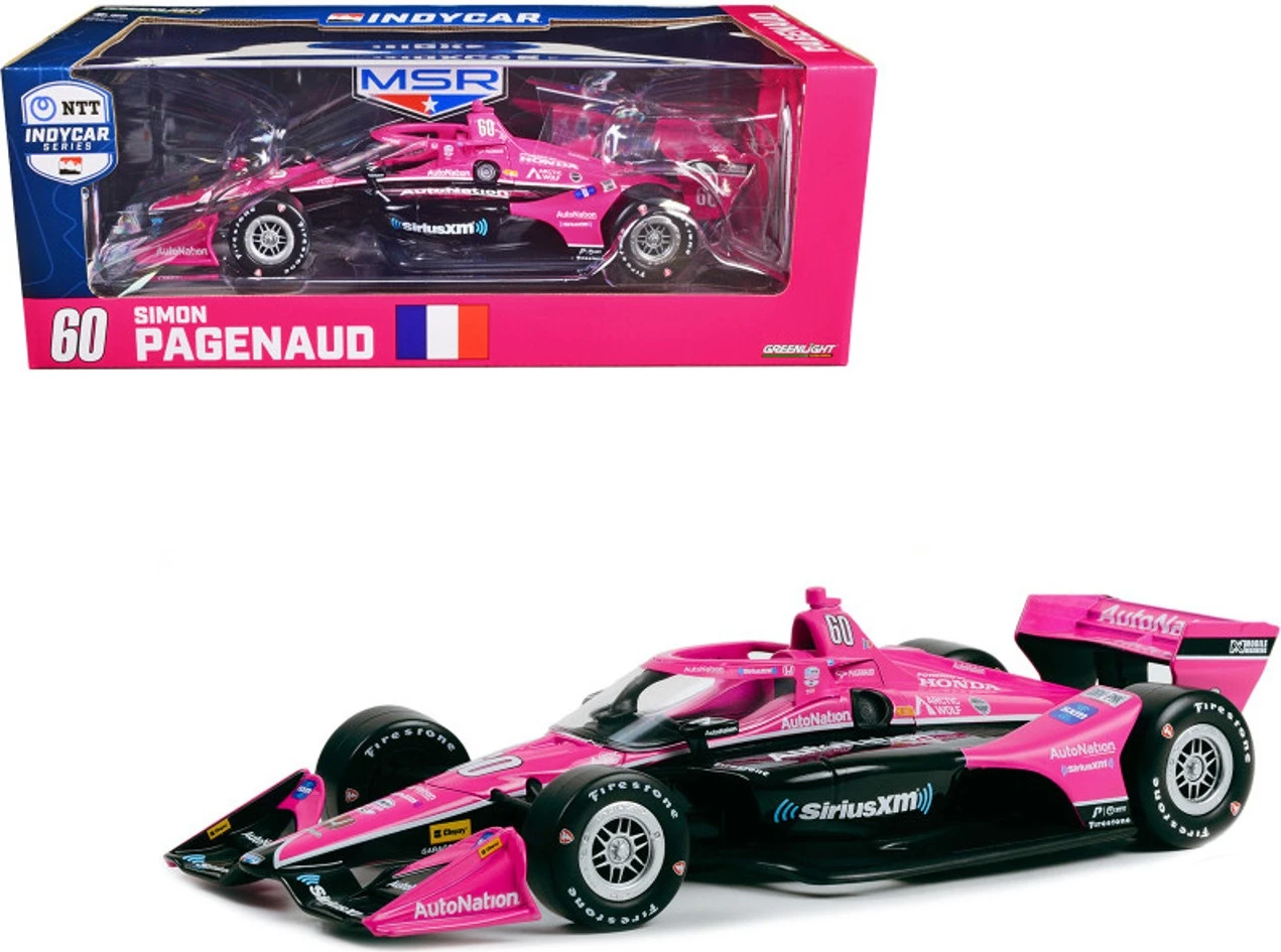 2023 NTT IndyCar Series - #60 Simon Pagenaud / Meyer Shank Racing, AutoNation, SiriusXM (Road Course Configuration In 1:18 Scale - Image 2