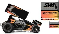 2022 #1 SWI EARTHWORKS SPRINT CAR JAMIE VEAL In 1:18 Scale