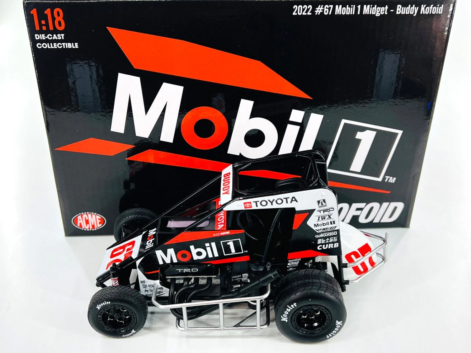 2022 #67 MOBILE 1 MIDGET CAR BUDDY KOFOID In 1:18 Scale - Image 2