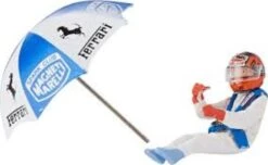 GILLES VILLENEUVE '82 FIGURINE+ UMBRELLA In 1:43 Scale By Brumm