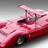 1968 Ferrari 612 Can-Am Press Red In 1:18 Scale By Tecnomodel