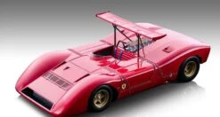 1968 Ferrari 612 Can-Am Press Red In 1:18 Scale By Tecnomodel