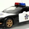 1999 Corvette Police Car Diecast Model In 1:24 Scale