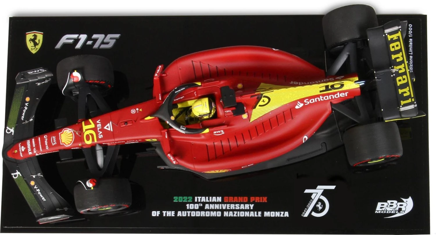 Ferrari SF-75 Italian GP Monza 2022 C. Leclerc With Display Case In 1:18 Scale - Image 2