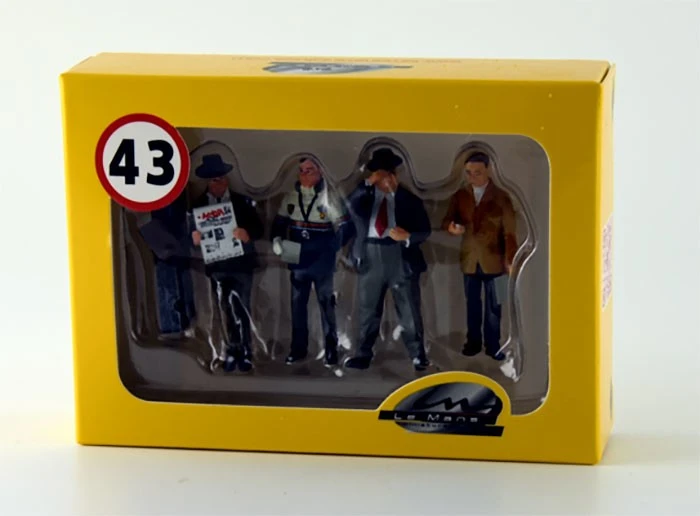 Set Of 4 Team Managers, Enzo Ferrari, Alfred Neubauer, John Wyer Et Norbert Singer In 1:43 Scale By LeMans Miniatures - Image 4