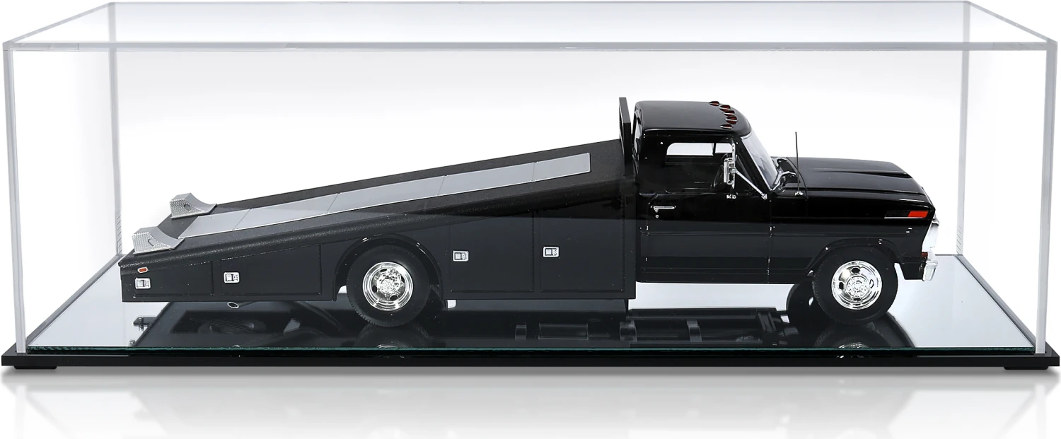 Ramp Truck Model Display Case W/ Mirrored Base For 1:18 Scale Ramp Trucks - Image 3