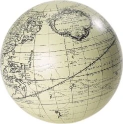 Vaugondy Sphere, Ivory, 14cm By Authentic Models
