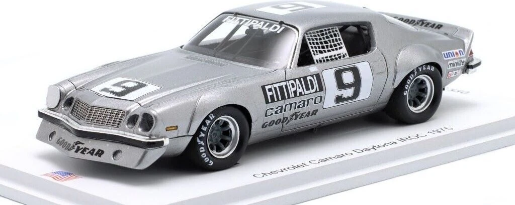 1974/1975 Chevrolet Camaro No. 9 Daytona IROC Emerson Fittipaldi 1:43 Scale