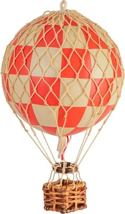 Floating The Skies, Check Red Air Balloon By Authentic Models