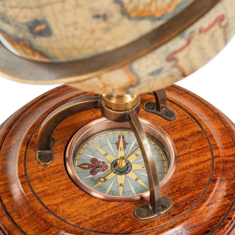 Terrestrial Globe With Compass By Authentic Models - Image 2