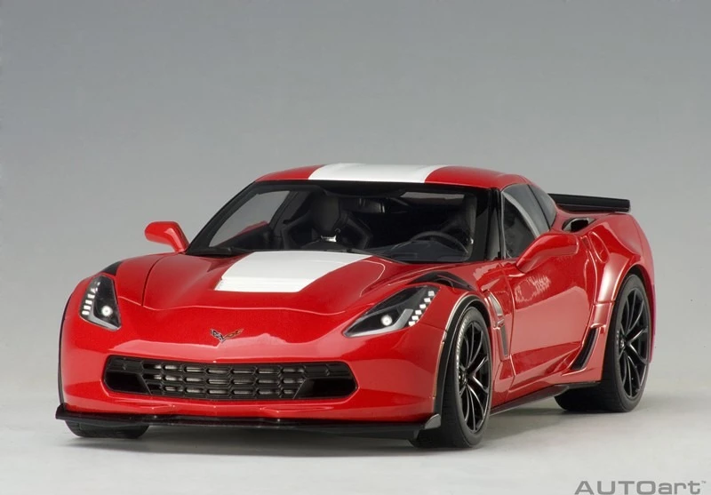 2017 Corvette C7 Grand Sport In Red Model In 1:18 Scale - Image 4